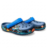 space galaxy glow crocs