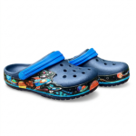 space galaxy glow crocs