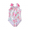 bow pink girls swimsuit