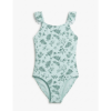 mint green leaf swim