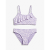lilac floral bikini
