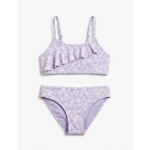 lilac floral bikini