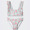 light blue Mango Ruffled bikini