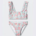 light blue Mango Ruffled bikini